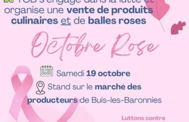 Octobre Rose sur le marché de Buis